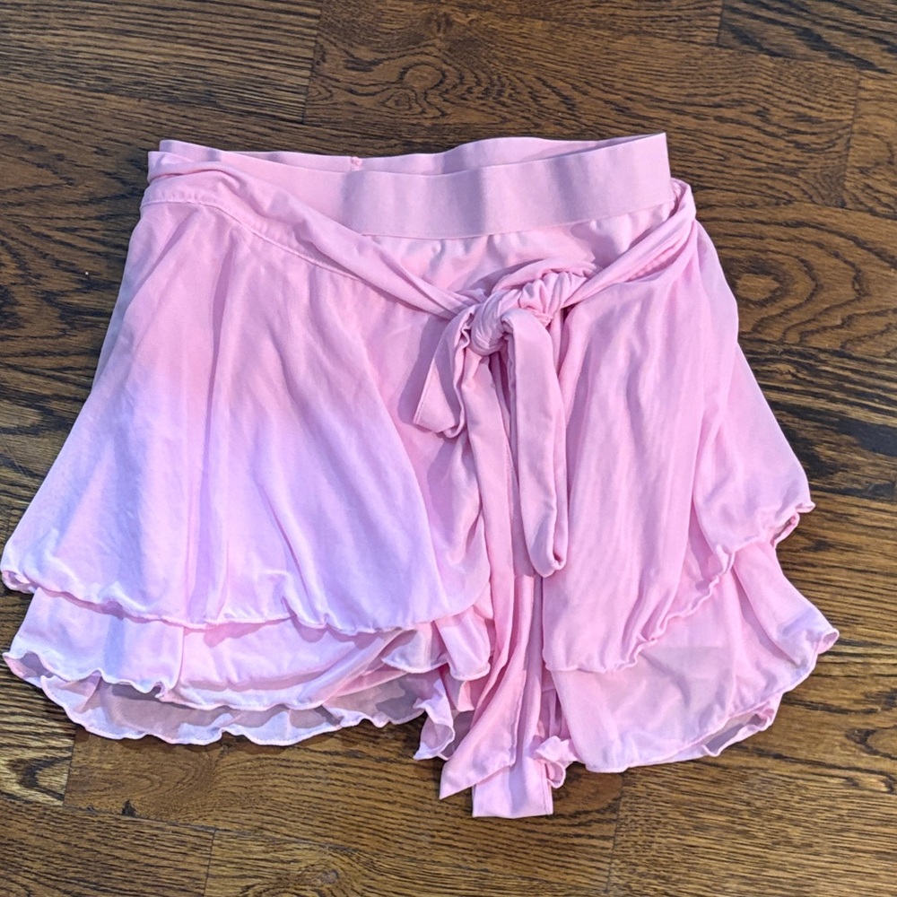 Pink Ruffled Women's Skirt blogilates